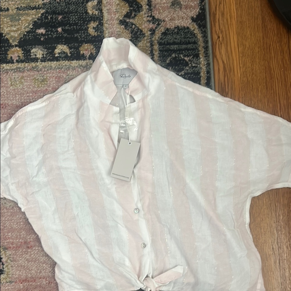 Rails striped Button up